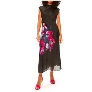 Ted Baker Limited Rahelee Floral Satin Dress Size 2